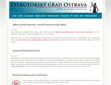 Tablet Screenshot of exekucniurad.cz
